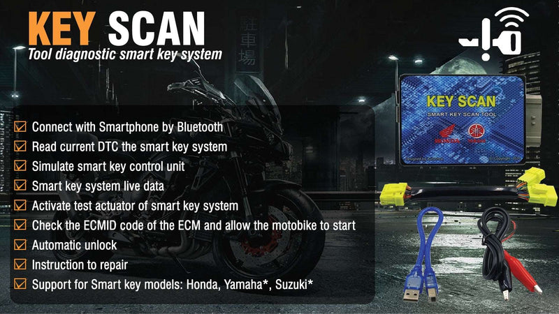 motorbike diagnostic tool for smart key system of Honda and Yamaha motorcycel KEYSCAN tool