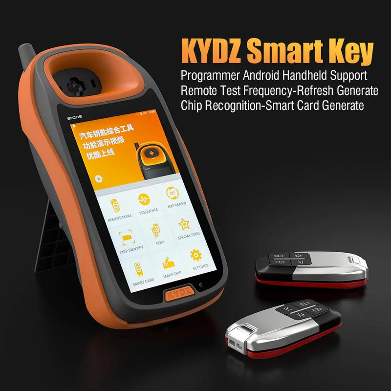 KYDZ Stone Hand Held Key Tool Programmer for Android Version KYDZ Smart Car Remote Key Programmer Chip Generation Identification Copy Smart Card Frequency Test KYDZ