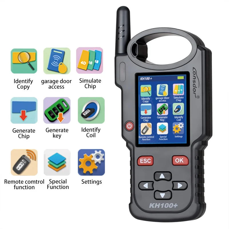 2024 Lonsdor KH100+ Full Featured Key Remote Programmer with Toyota AKL Online Calculation 1 Year Activation Lonsdor