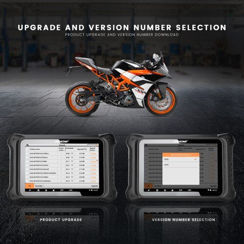 Motorcycle Diagnostic Equipment OBDSTAR MS70 Motorbike Scanner Support Moto IMMO Smart Key Programming  Odo Recalibration OBDSTAR