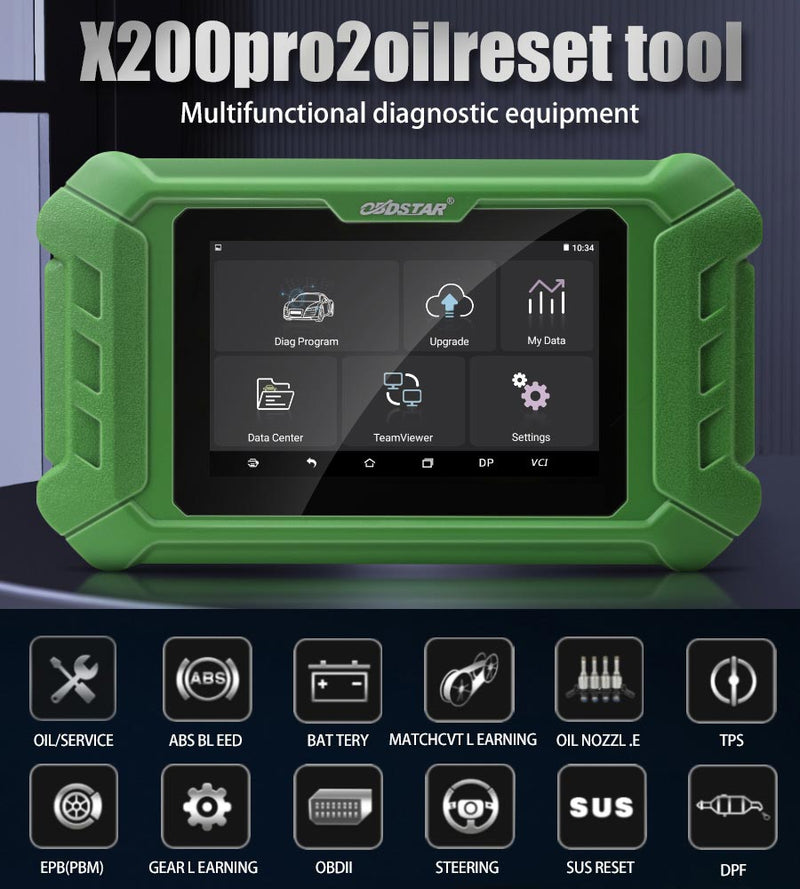 OBDSTAR X200 Pro 2 Oil Service Light Reset Tool Support Maserati Upgrade Version Support Car Maintenance Untill Year 2020 OBDSTAR