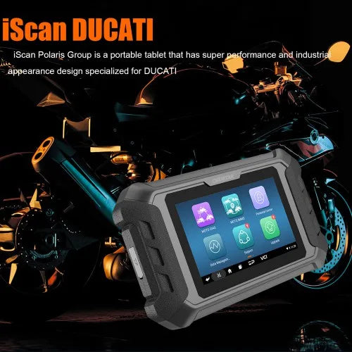 OBDSTAR iScan for DUCATI Motorcycle Diagnostic Scan Tool Key Programmer Service Light Reset ODO functions with Multi-Languages OBDSTAR