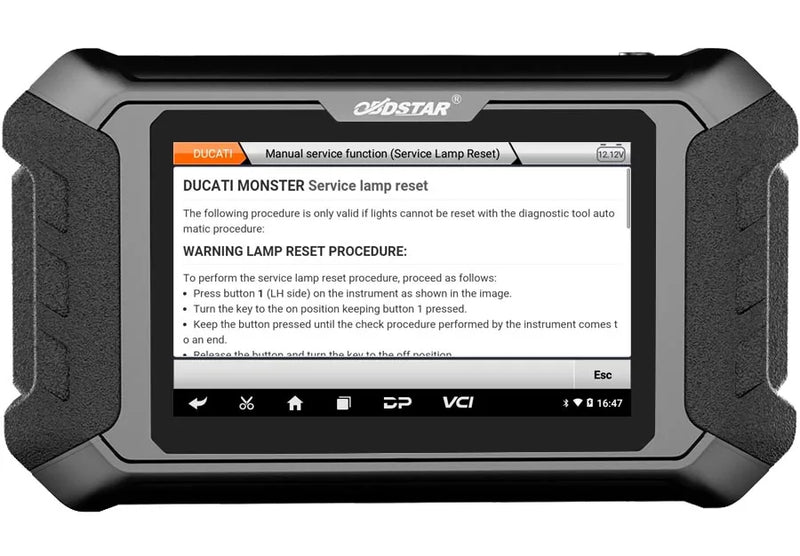 OBDSTAR License Activation OBDSTAR Odometer Correction License for iScan Ducati Motorcycle Scanner OBDSTAR