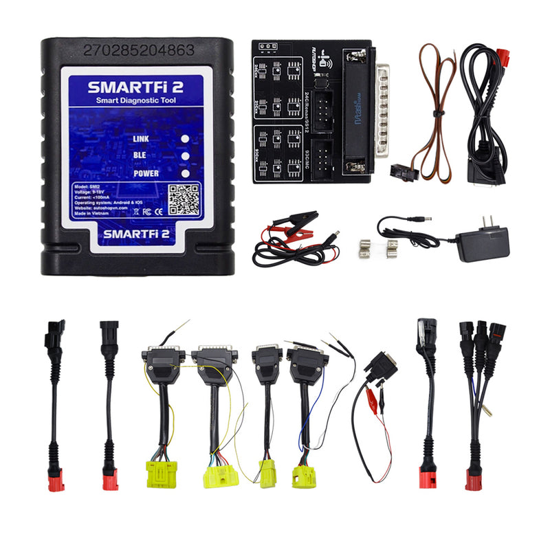 New SMARTFi2 Motorcycles Scanner Supporting Diagnostic Smart key Odo Remap Functions all in one bluetooth version Android and iOS operating systems tablets