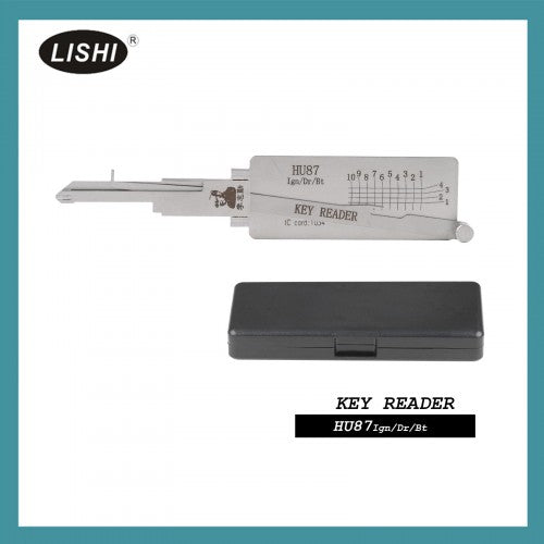 LISHI HU87 Direct Reading Flat Milling Without Opening Directly Reading Door Lock Tail Box and Ignition Lock 2-in-1 Tool without Side Column LISHI