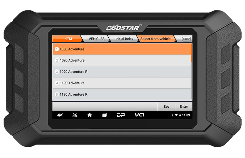 OBDSTAR iScan KTM/ HUSQVARNA Motorcycle Diagnostic Tool Support List Checking