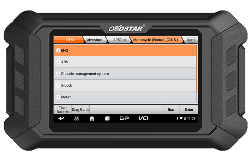 OBDSTAR iScan KTM/ HUSQVARNA Motorcycle Diagnostic Tool Support List Checking