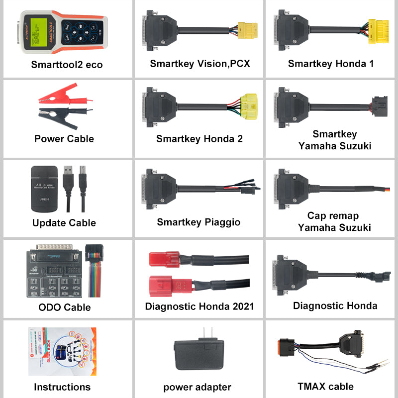 New Smarttool ECO plus Version Motorbike Programming Smat key /Yamaha Tmax and ODO Corrections Online Updating Autoshopvn