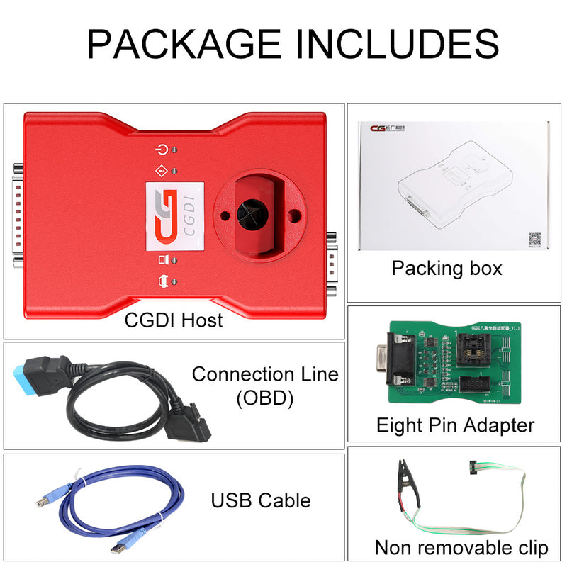 CGDI BMW Key Programmer Full Version Total 24 Authorizations Get Free Reading 8 Foot Adapter CGDI