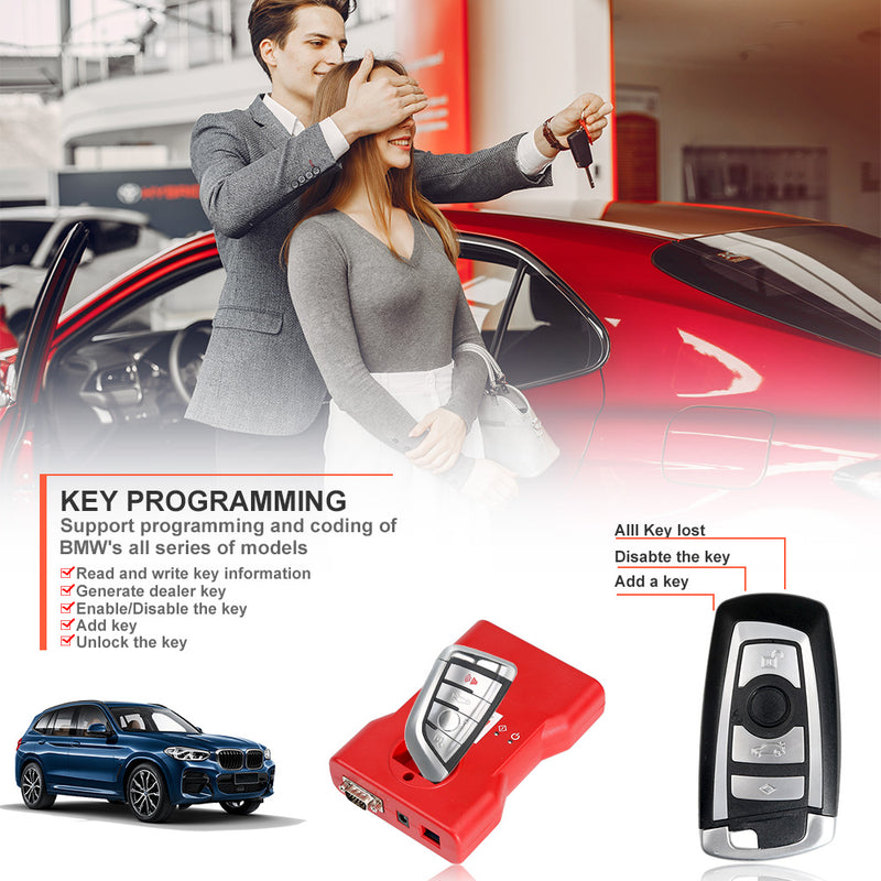 CGDI BMW Key Programmer Full Version Total 24 Authorizations Get Free Reading 8 Foot Adapter CGDI