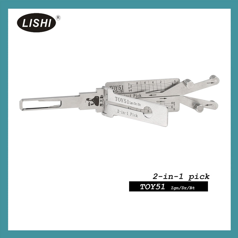 2022 New LISHI TOY51 Vertical Milling 8-bitting 4-track Renault Citroen Smart 4-bitting Deep 2-in-1 Tool LISHI