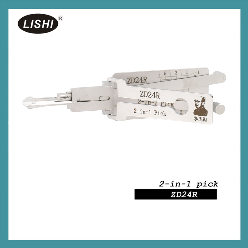 New LISHI ZD24R Flat Milling for Apulia BMW Honda Suzuki Motorcycle 2-in-1 Tool LISHI