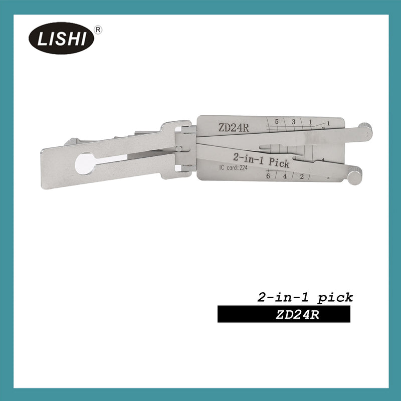 New LISHI ZD24R Flat Milling for Apulia BMW Honda Suzuki Motorcycle 2-in-1 Tool LISHI