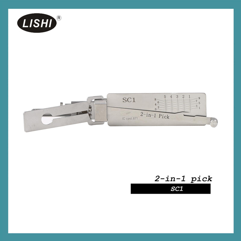 2022 New LISHI SC1 Civil Schlage 5 Bitting 2-in-1 Tool LISHI