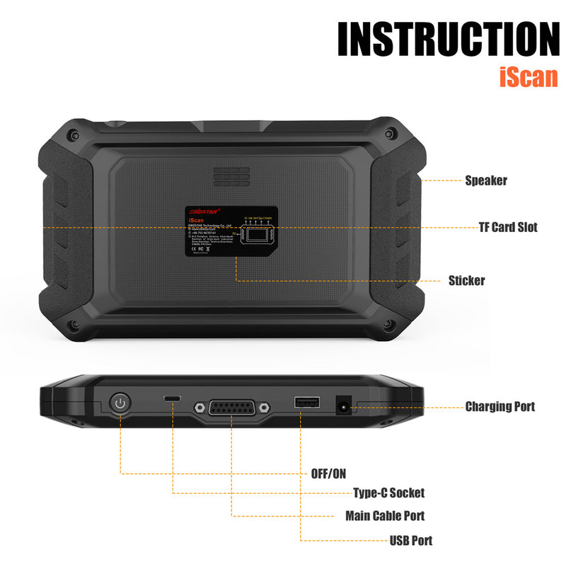 OBDSTAR iScan JAPAN Motorcycle Diagnostic Scanner & Key Programmer for HONDA KAWASAKI SUZUKI YAMAHA OBDSTAR