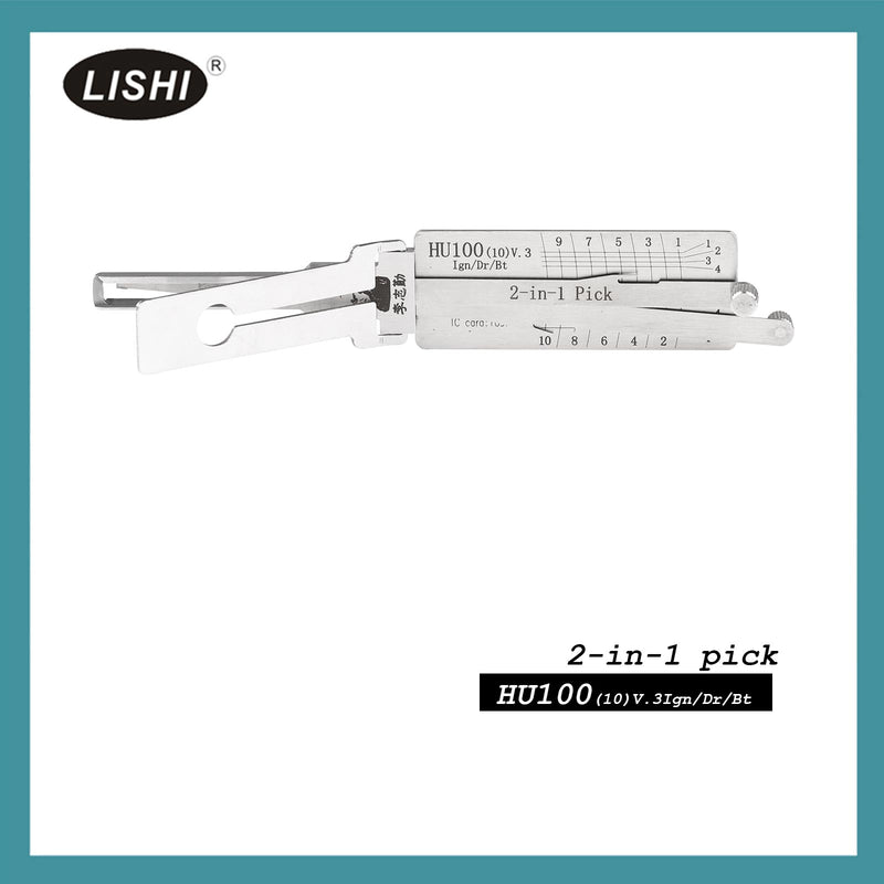 2022 New LISHI HU100(10) End Milling Buick 2-in-1 Tool LISHI