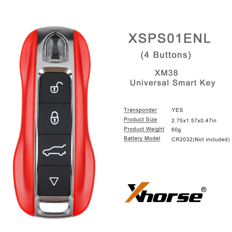 2023 Newest Xhorse XSPS01EN PRO.S Style XM38 Universal Smart Key 5pcslot XHORE