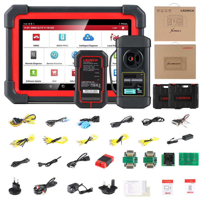 Launch X431 IMMO Elite Key Programmer Car Immobilizer Programming Tools All System Diagnostic Scanner with 39 Reset Service Launch X431