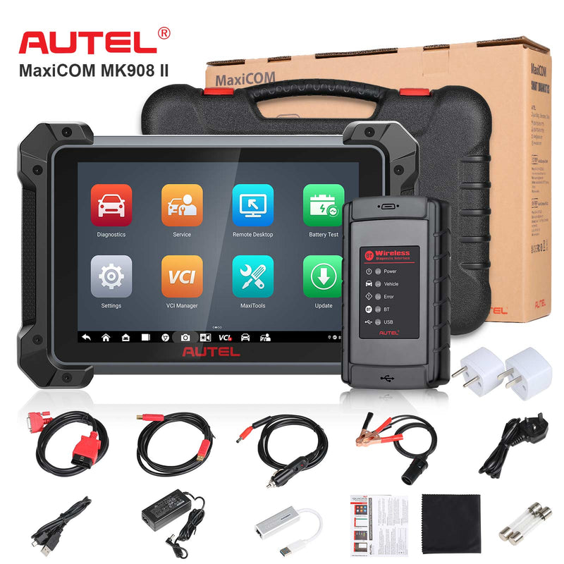 2023 Newest Autel MaxiCOM MK908 II All System Diagnostic Tool Support ECU and Key Coding AUTEL