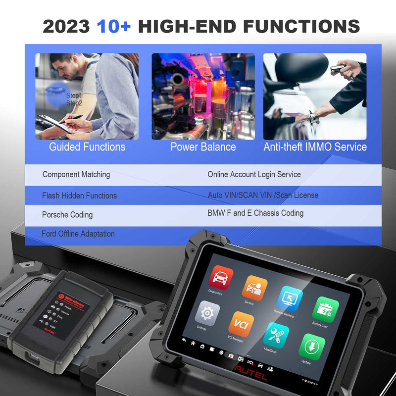 2023 Newest Autel MaxiCOM MK908 II All System Diagnostic Tool Support ECU and Key Coding AUTEL