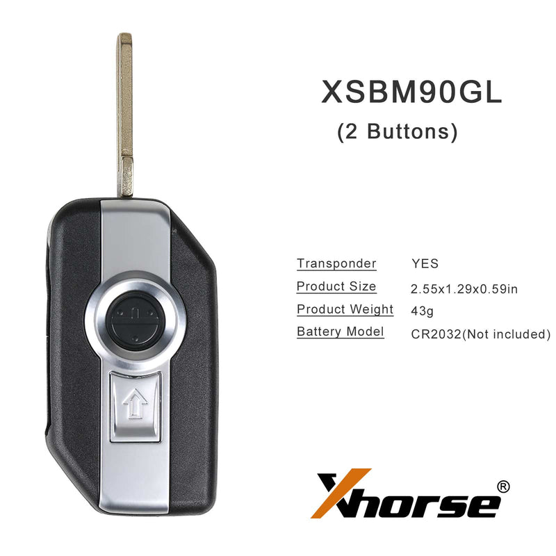 2024 Newest Xhorse XSBM90GL XM38 BMW Motorcycle Smart Key with 8A Chip 3 Buttons Shell XHORE