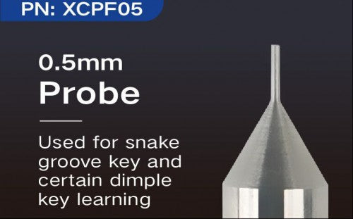 2023 Xhorse XCPF05GL 0.5mm Probe for Snake Probe Groove Key and Certain Dimple Key Learning 5pcslot Xhorse