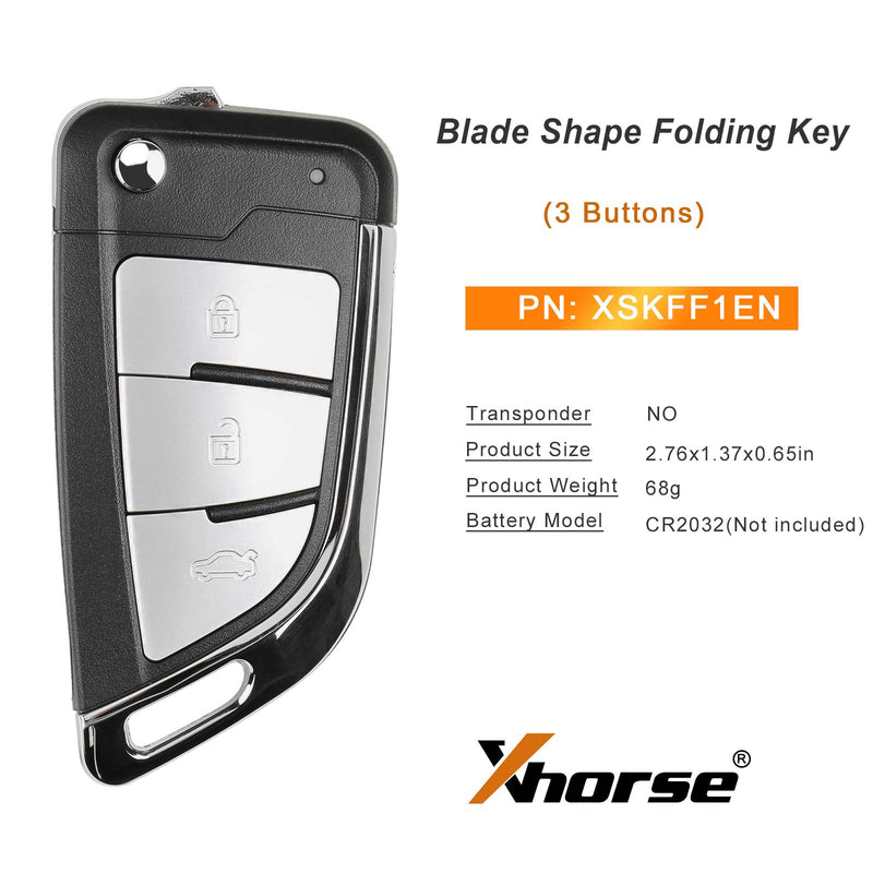 2023 Newest Xhorse XSKFF1EN Universal Remote Blade Shape Folding Key 5pcslot xhorse