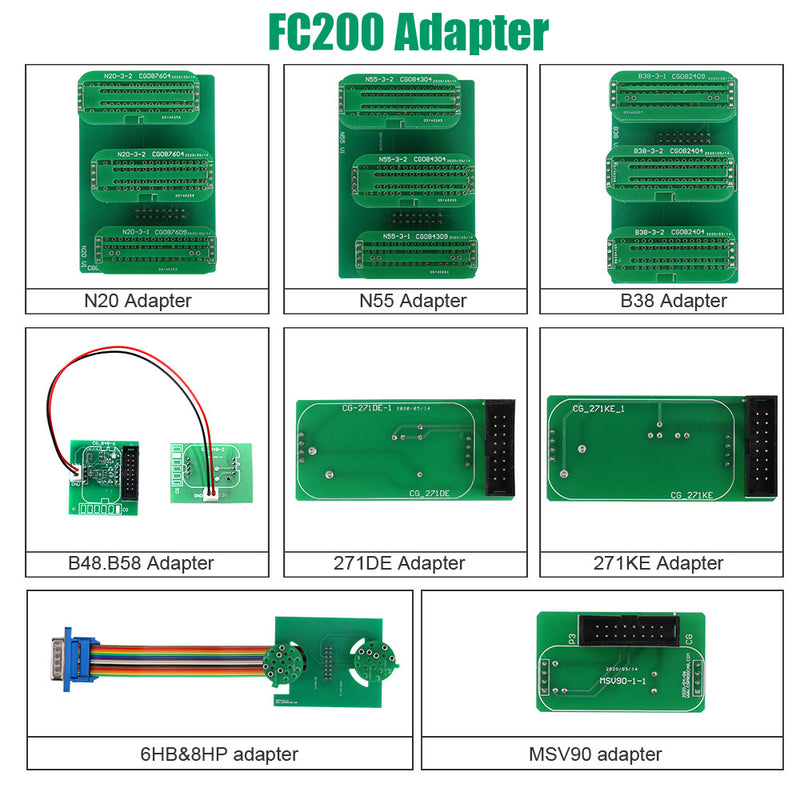 FC200 AT200 New Adapters Set No Need Disassembly including 6HP & 8HP  MSV90  N55  N20  B48 B58 B38 etc OBDHELPER store