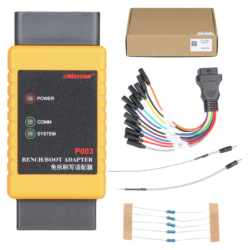 2024 OBDSTAR DC706 ECU Tool Full Version Plus P003 Adapter and ECU Bench Cables for Reading BOSCH ECU Data CS PINCODE ECU Clone All by OBD or Bench OBDSTAR