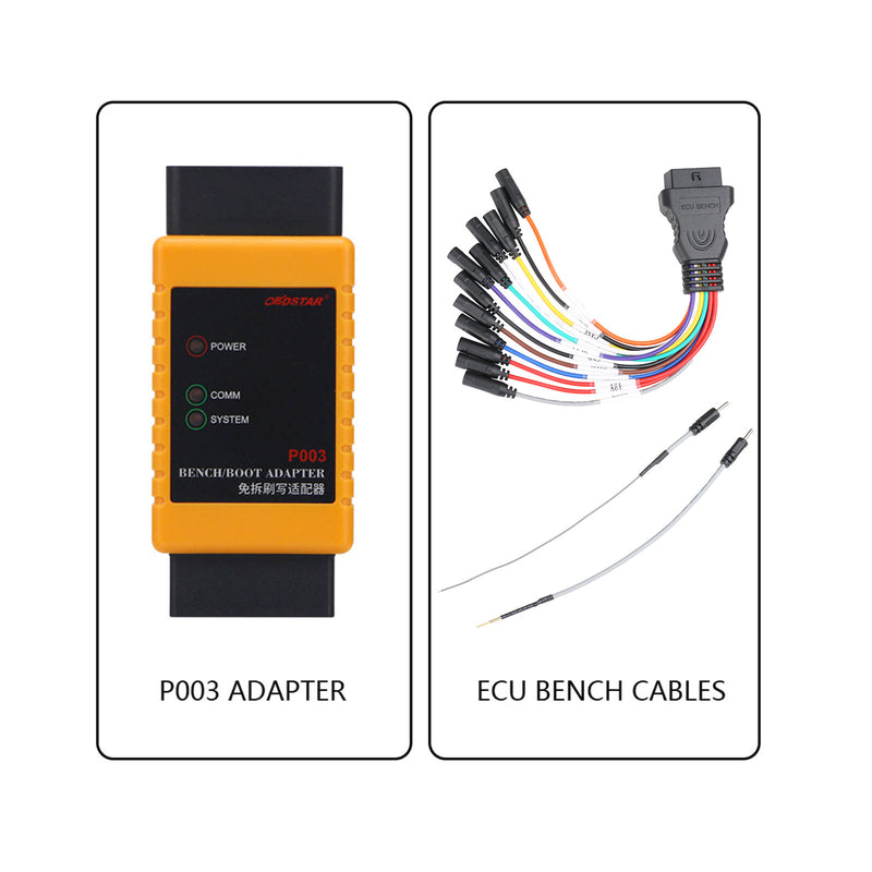 2024 OBDSTAR DC706 ECU Tool Full Version Plus P003 Adapter and ECU Bench Cables for Reading BOSCH ECU Data CS PINCODE ECU Clone All by OBD or Bench OBDSTAR