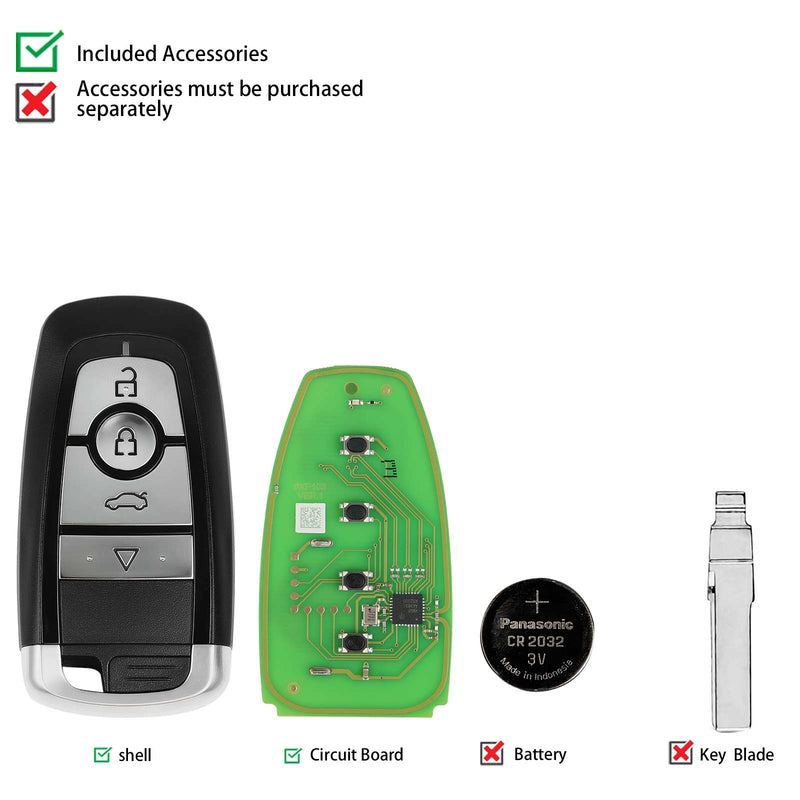 2023 Xhorse XSFO02EN XM38 Series Universal Smart Key 5pcslot OBDHELPER store