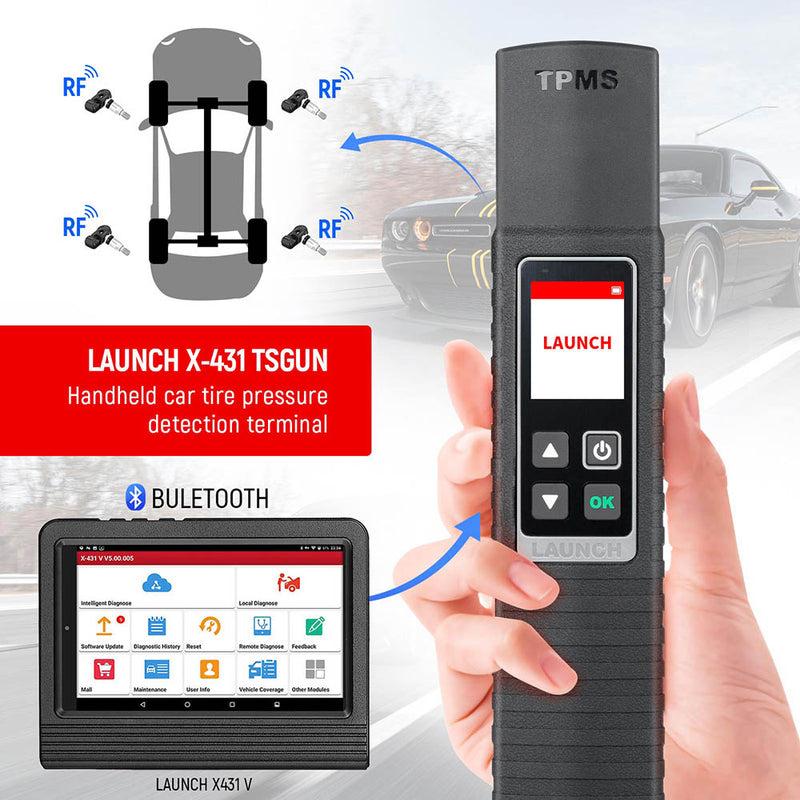 Launch X-431 TSGUN TPMS Tire Pressure Detector Handheld Terminator X431 TSGUN Sensor Activator Programming Tool Launch X431