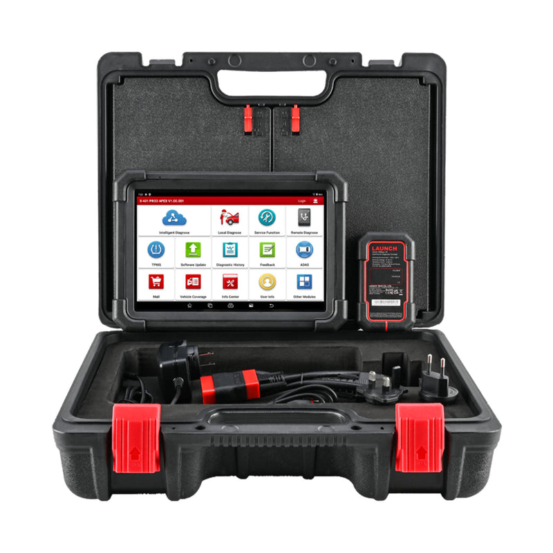 LAUNCH X431 PRO3 APEX 10inch Diagnostic Scanner Support Topology Map Online Coding CAN FD & DoIP HD Truck Scan with 37+Services Launch X431